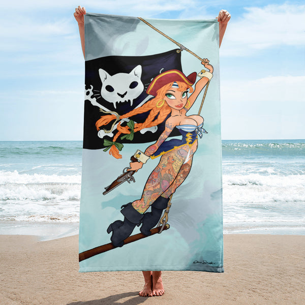 Queen of the ocean Hand Towel by EllerslieArt - Pixels